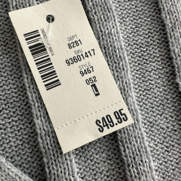 NEW $49.95 AEROPOSTALE Gray Button Up Crop Sweater Women's Size L - Picture 4 of 6